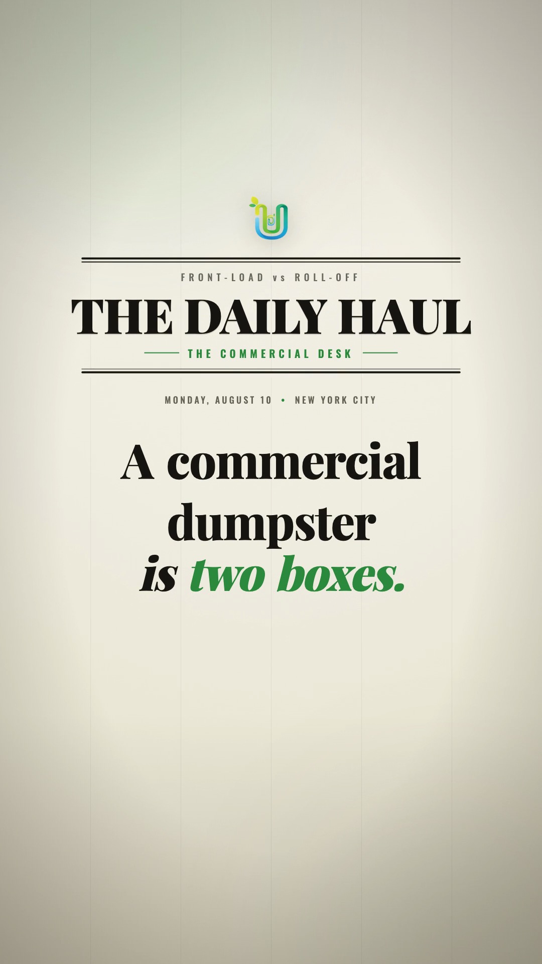 Watch: Comparison Between Front-Load Dumpsters and Roll-Off Dumpsters: Which One Does Your Business Actually Need?